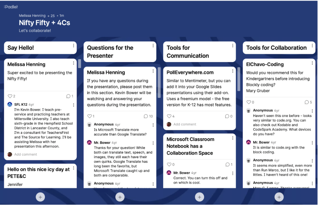 Tech Tool of the Month: Padlet – Part 2 – TeachersFirst Blog
